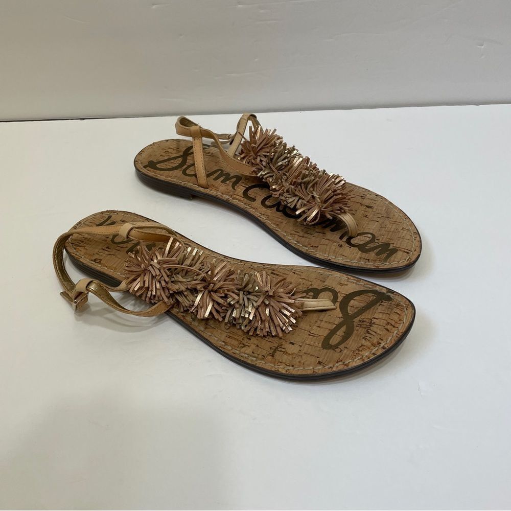 SAM EDELMAN GATES LEATHER SANDALS‎